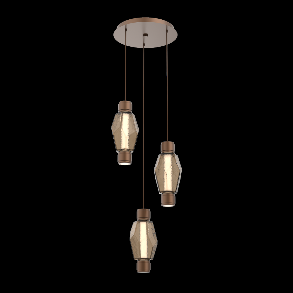 Mandrel Round 3pc Multi-Pendant - Gem