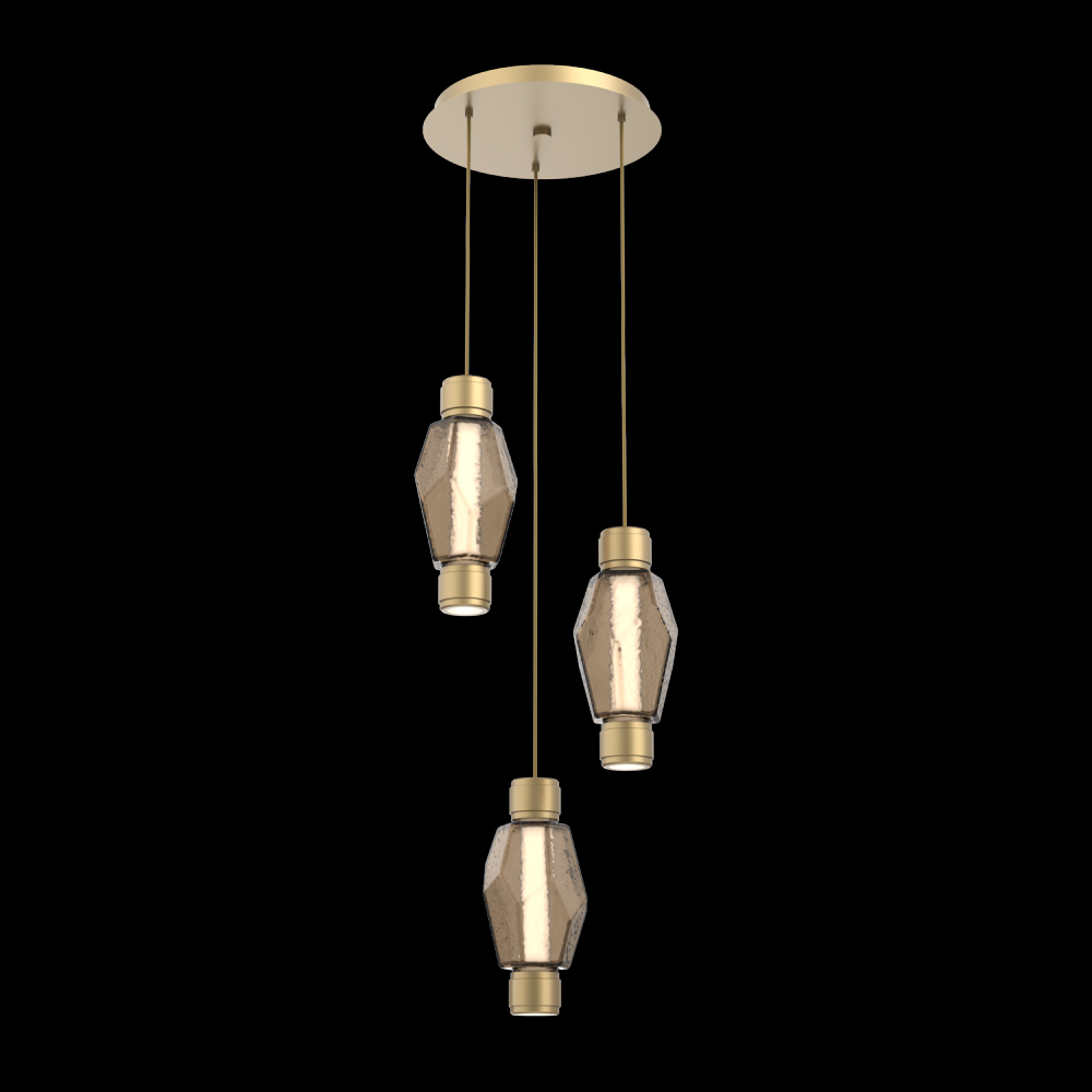 Mandrel Round 3pc Multi-Pendant - Gem