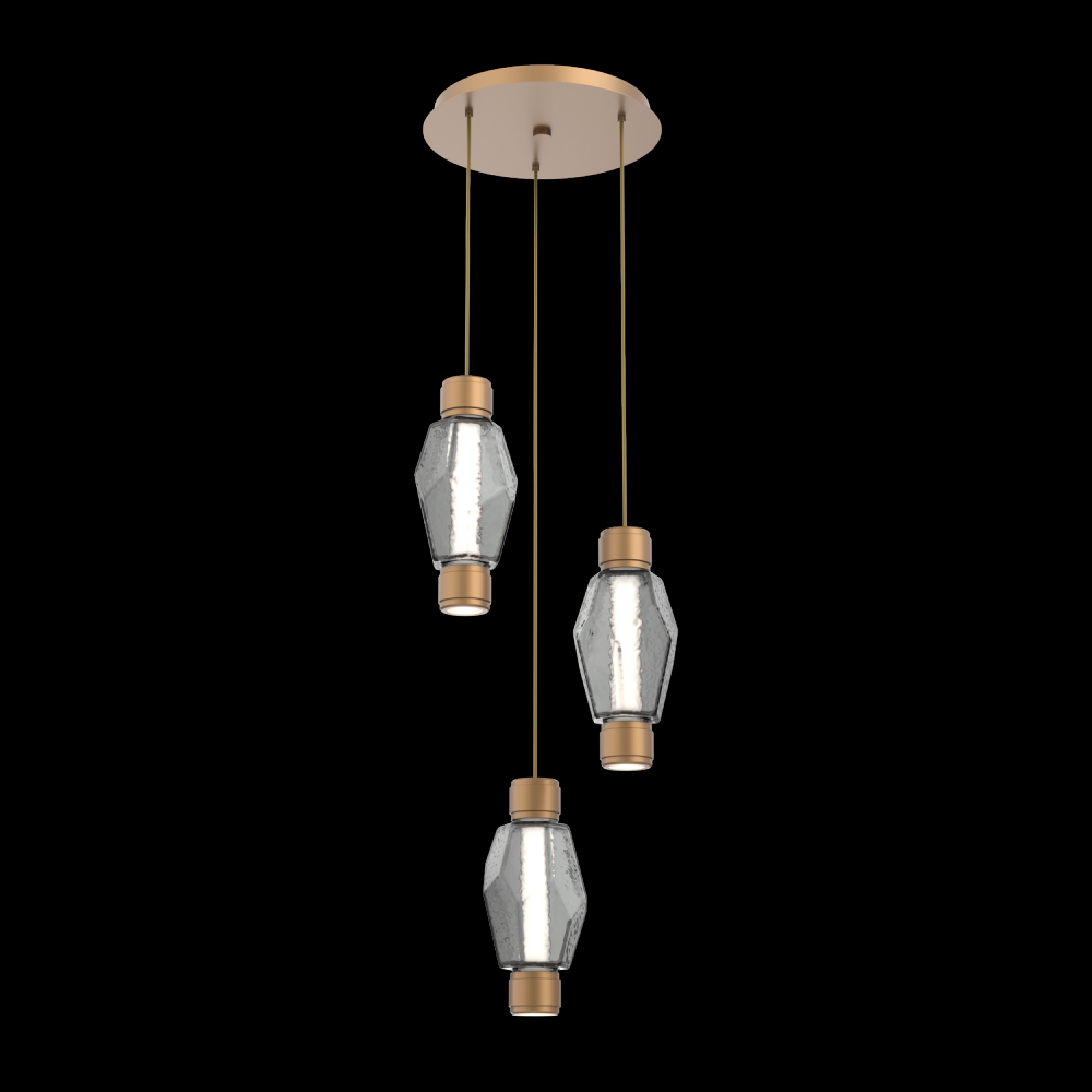 Mandrel Round 3pc Multi-Pendant - Gem