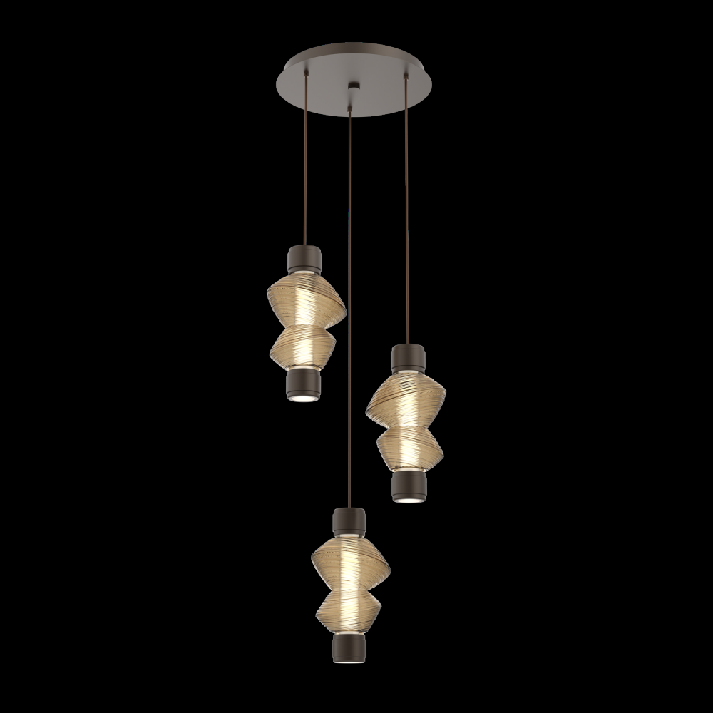 Mandrel Round 3pc Multi-Pendant - Mesa