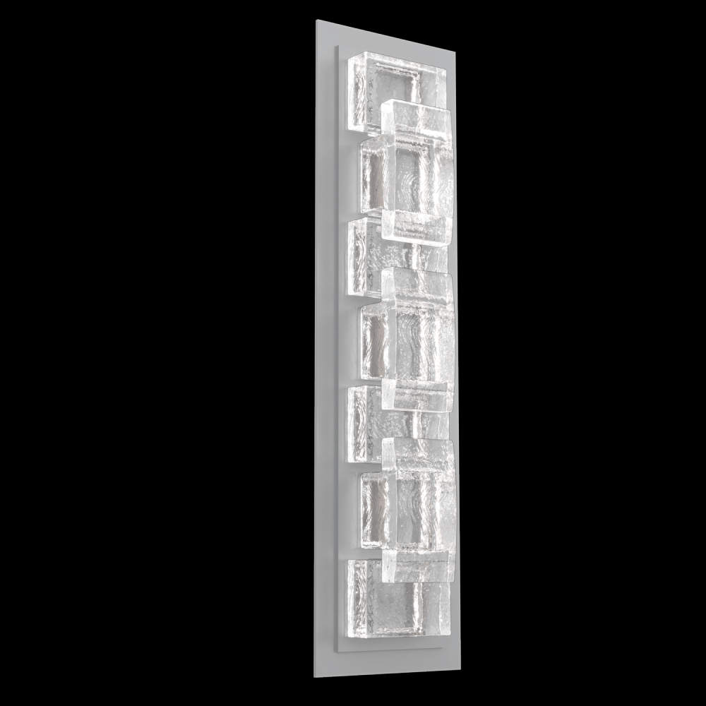 Tetro Indoor Sconce Medium - Novel Brass - Cast Glass - Clear