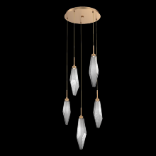 Hammerton CHB0050-05-NB-CS-C01-L3 - Rock Crystal Round 5pc Multi-Pendant