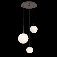 Hammerton CHB0092-03-FB-WL-C01-L3 - Gaia Round 3pc Multi-Pendant