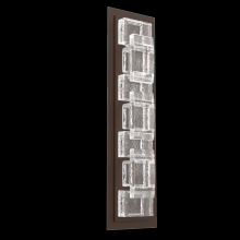Hammerton IDB0087-01-FB-TE-L2 - Tetro Indoor Sconce Medium - Novel Brass - Cast Glass - Clear