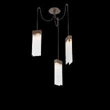 Hammerton SCB0042-03-BB-CR-C01-L1 - Parallel Glass Round 3pc Swag Multi-Pendant
