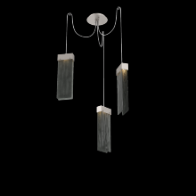 Hammerton SCB0042-03-BS-SG-C01-L3 - Parallel Glass Round 3pc Swag Multi-Pendant