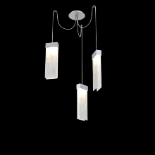 Hammerton SCB0042-03-CS-CG-C01-L3 - Parallel Glass Round 3pc Swag Multi-Pendant