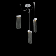 Hammerton SCB0042-03-CS-SG-C01-L1 - Parallel Glass Round 3pc Swag Multi-Pendant