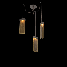 Hammerton SCB0042-03-FB-BG-C01-L1 - Parallel Glass Round 3pc Swag Multi-Pendant