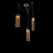 Hammerton SCB0042-03-MB-BG-C01-L3 - Parallel Glass Round 3pc Swag Multi-Pendant