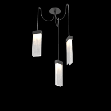 Hammerton SCB0042-03-MB-CG-C01-L1 - Parallel Glass Round 3pc Swag Multi-Pendant