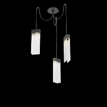 Hammerton SCB0042-03-MB-CR-C01-L1 - Parallel Glass Round 3pc Swag Multi-Pendant