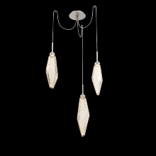 Hammerton SCB0050-03-BS-CA-C01-L3 - Rock Crystal Round 3pc Swag Multi-Pendant