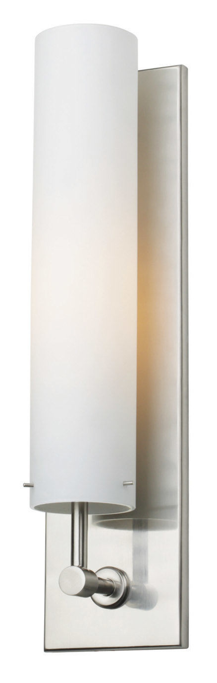 Wall Sconce Regis 13&#34;  Opal Satin Nickel Medium Base Incandescent 60W