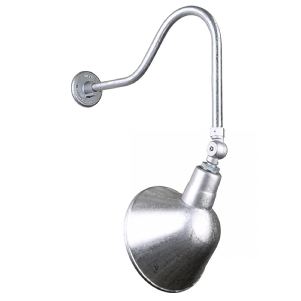 12&#34; Gooseneck Light Angle Shade, QSNHL-H Arm, Swivel Knuckle Accessory