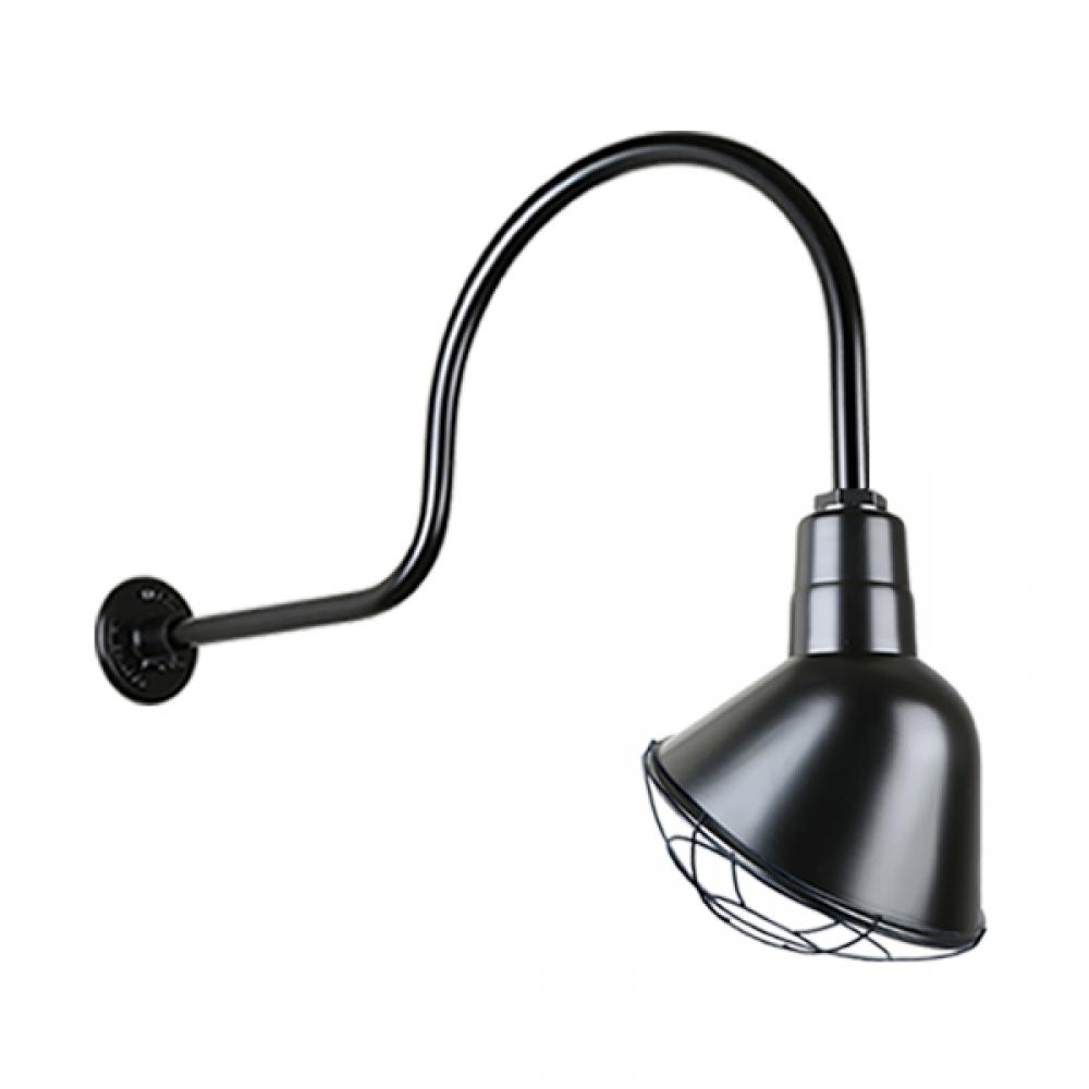 10&#34; Gooseneck Light Angle Shade, QSNHL-C Arm, Wire Guard Accessory