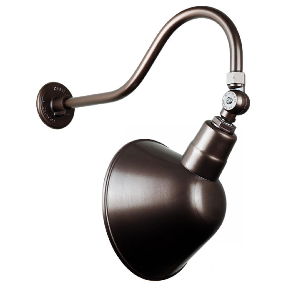 12&#34; Gooseneck Light Angle Shade, QSNHL-A Arm, Swivel Knuckle Accessory