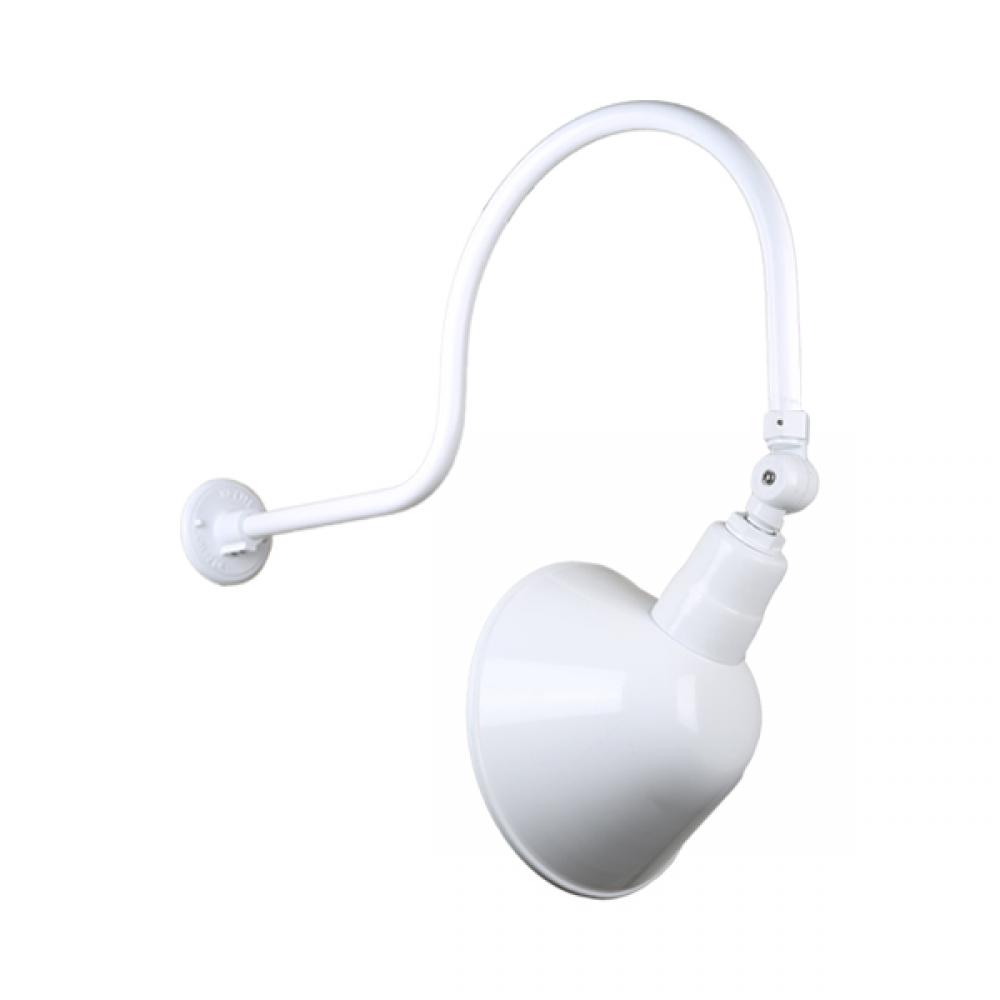 10&#34; Gooseneck Light Angle Shade, QSNHL-C Arm, Swivel Knuckle Accessory
