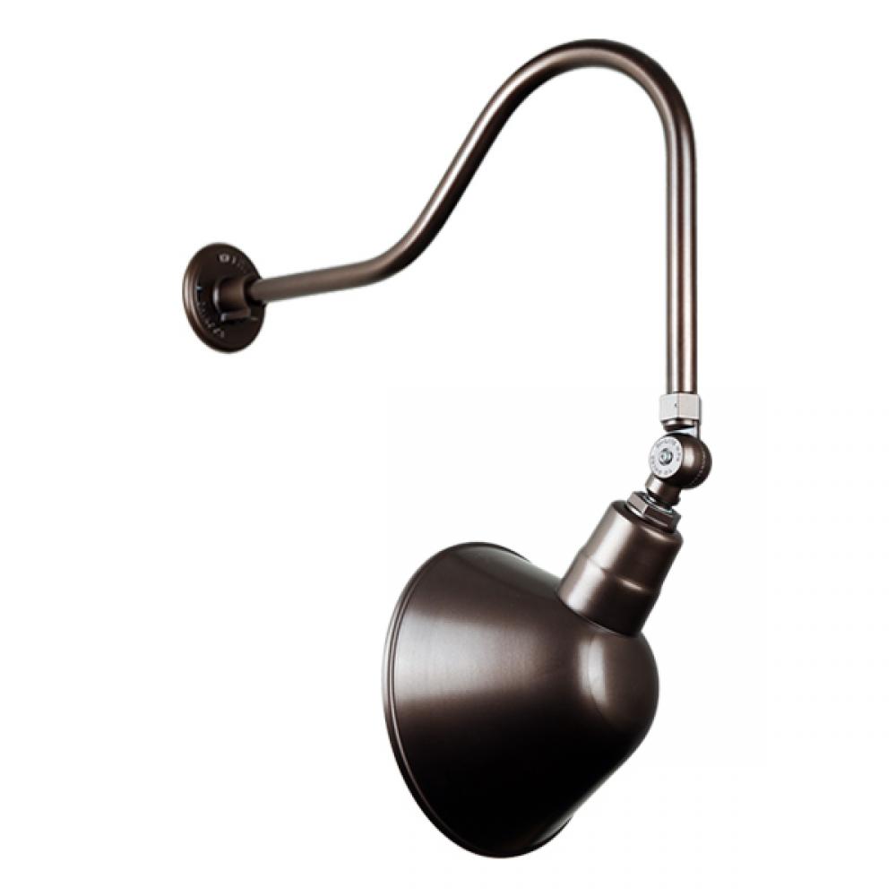 12&#34; Gooseneck Light Angle Shade, QSNHL-H Arm, Swivel Knuckle Accessory