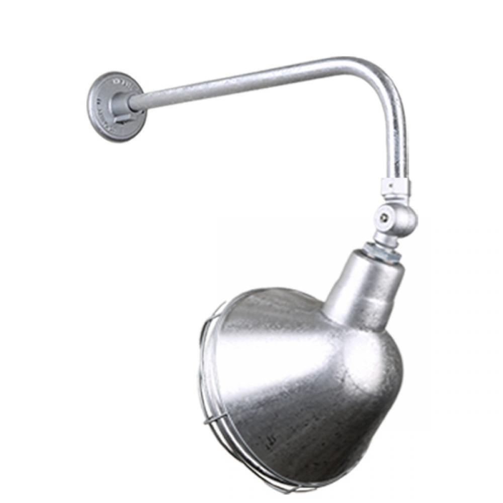 10&#34; Gooseneck Light Angle Shade, QSNB-13 Arm, Swivel Knuckle & Wire Guard Accessories