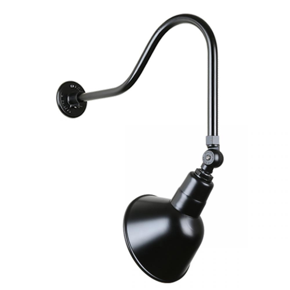 12&#34; Gooseneck Light Angle Shade, QSNHL-H Arm, Swivel Knuckle Accessory