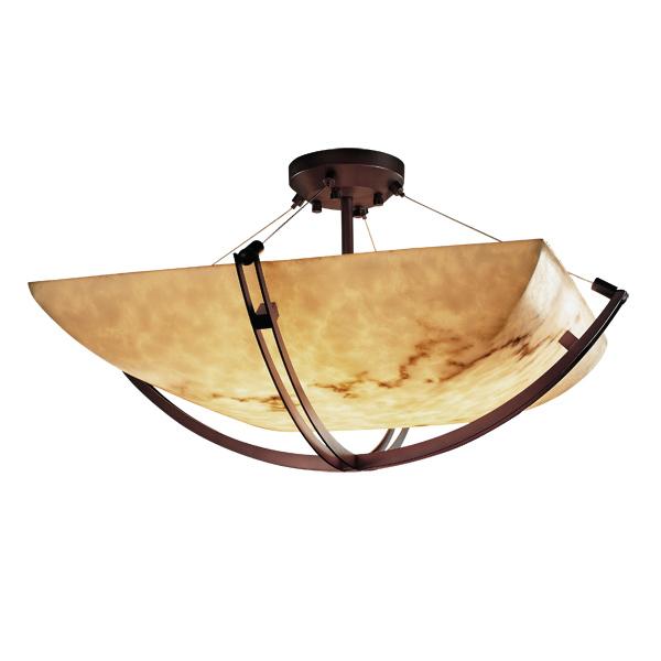 36&#34; Semi-Flush Bowl w/ Crossbar