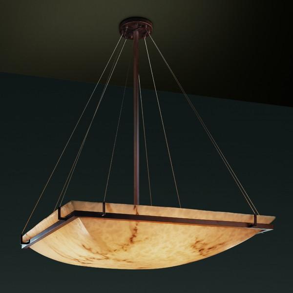 36&#34; Square Pendant Bowl w/ Ring