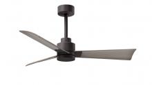Matthews Fan Company AK-TB-GA-42 - Alessandra 3-blade transitional ceiling fan in textured bronze finish with gray ash blades. Optimi