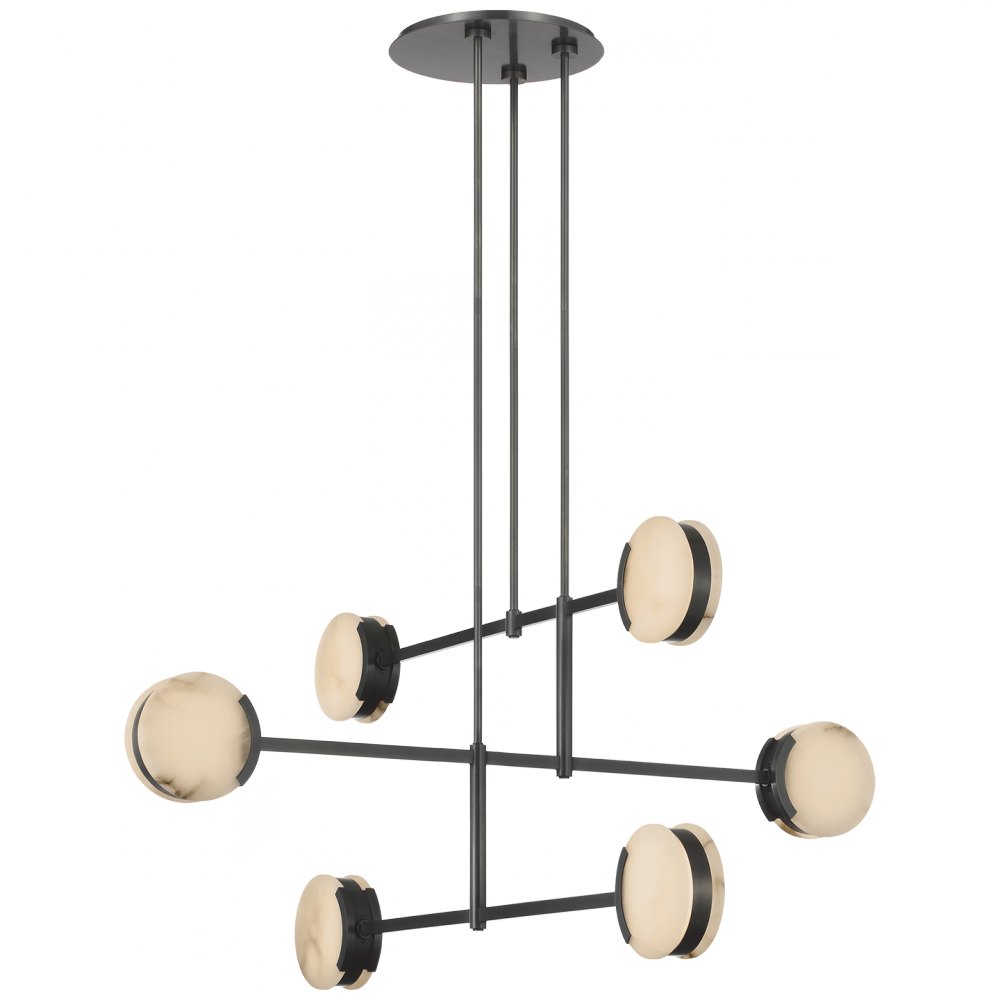 Melange 54&#34; Multi-Positional Chandelier