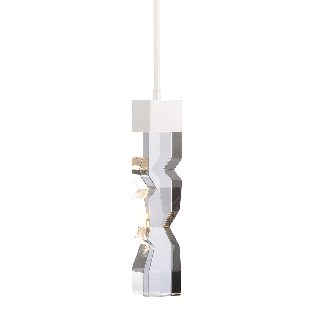 Mamadim 3&#34;x3&#34; LED Crystal Mini-Pendant in Matte White
