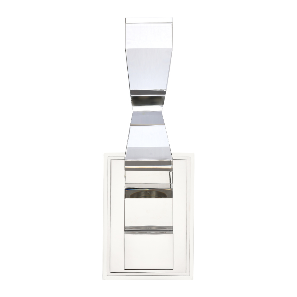 Mamadim LED 3&#34;x3&#34; Single Crystal Wall Sconce in Polished Nickel