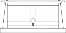 Arroyo Craftsman ABC-15OF-S - 15" Aberdeen column mount