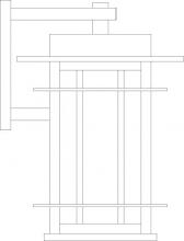 Arroyo Craftsman OPB-11OF-VP - 11" oak park wall mount