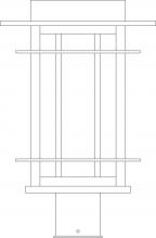 Arroyo Craftsman OPP-11WO-RB - 11" oak park post mount