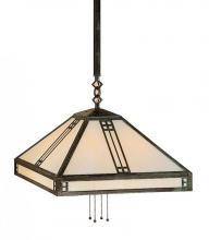 Arroyo Craftsman PSH-18RM-P - 18" prairie stem hung pendant