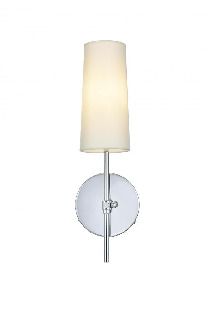 Mel Wall Lamp W5&#34;E5&#34;H15.5&#34;L1 Chrome