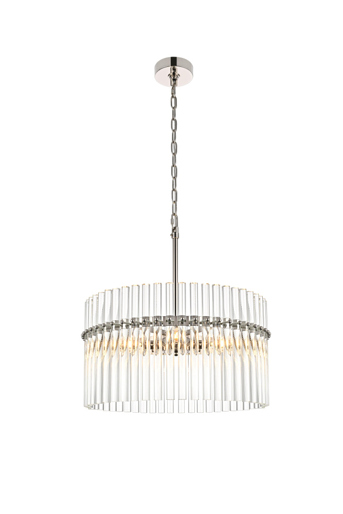 Pendant D20&#34; x H20&#34; L4 Polished nickel