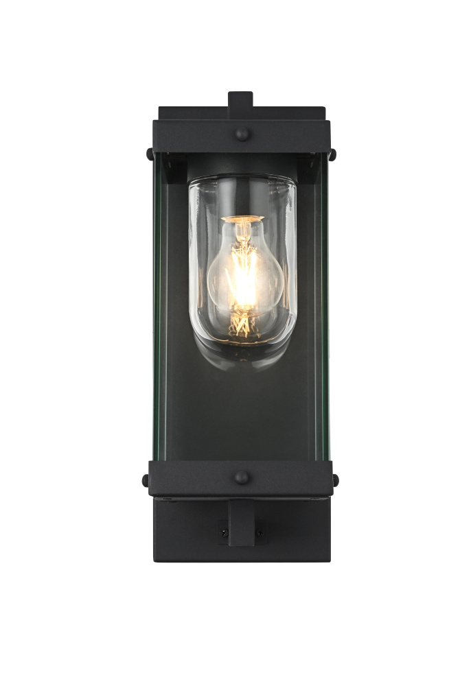 Keaton 6 inch Outdoor Wall Sconce in Black