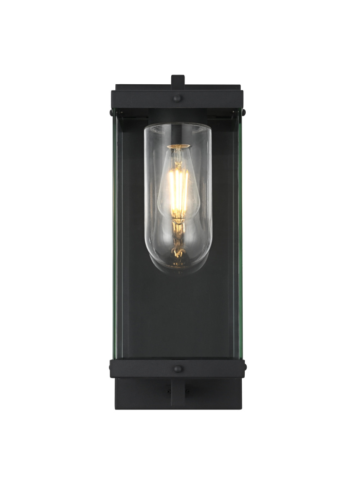 Keaton 8 inch Outdoor Wall Sconce in Black