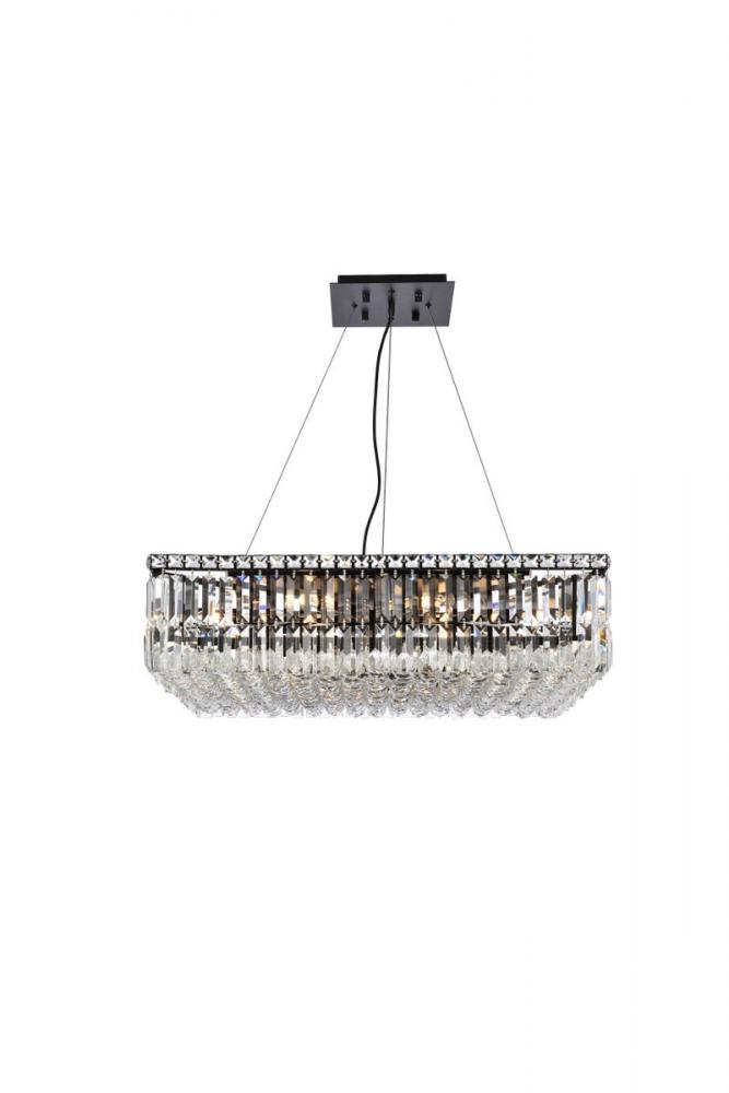 Maxime 28 inch black chandelier