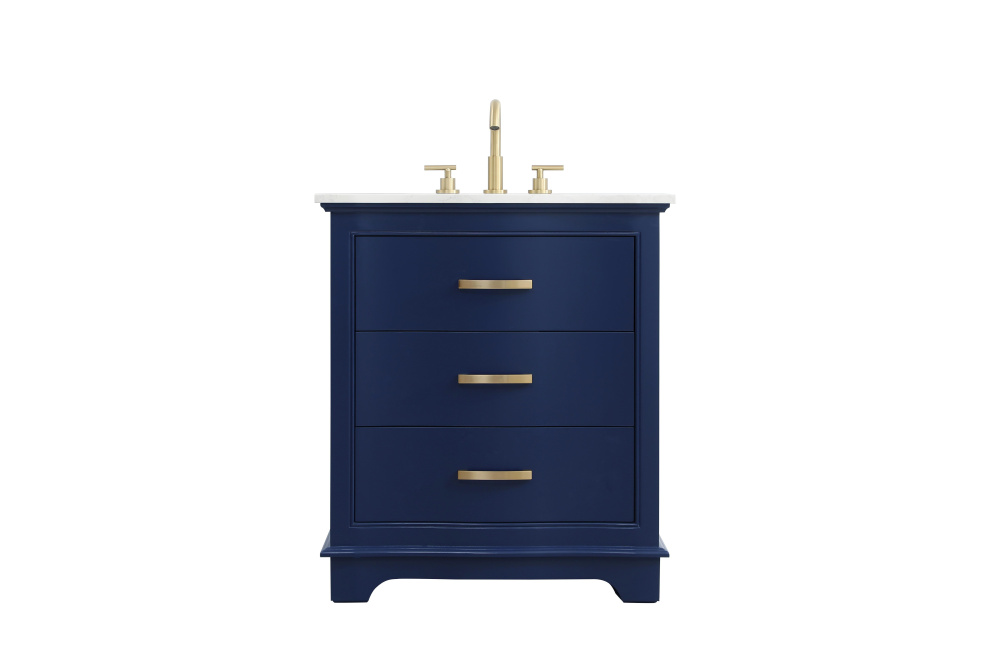 Knox 30 inch Single Bathroom Vanity in Blue