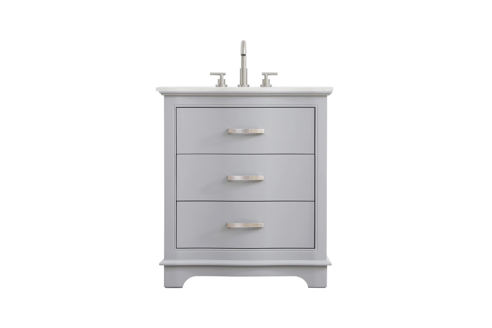Knox 30 inch Single Bathroom Vanity in Grey