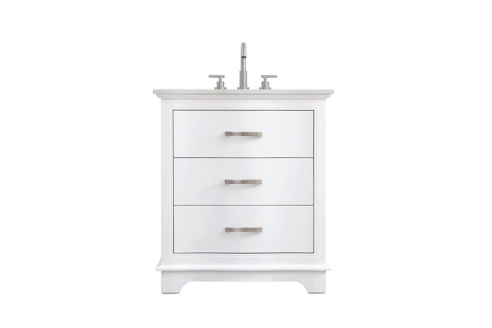 Knox 30 inch Single Bathroom Vanity in White