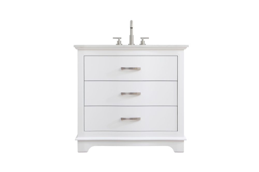 Knox 36 inch Single Bathroom Vanity in White