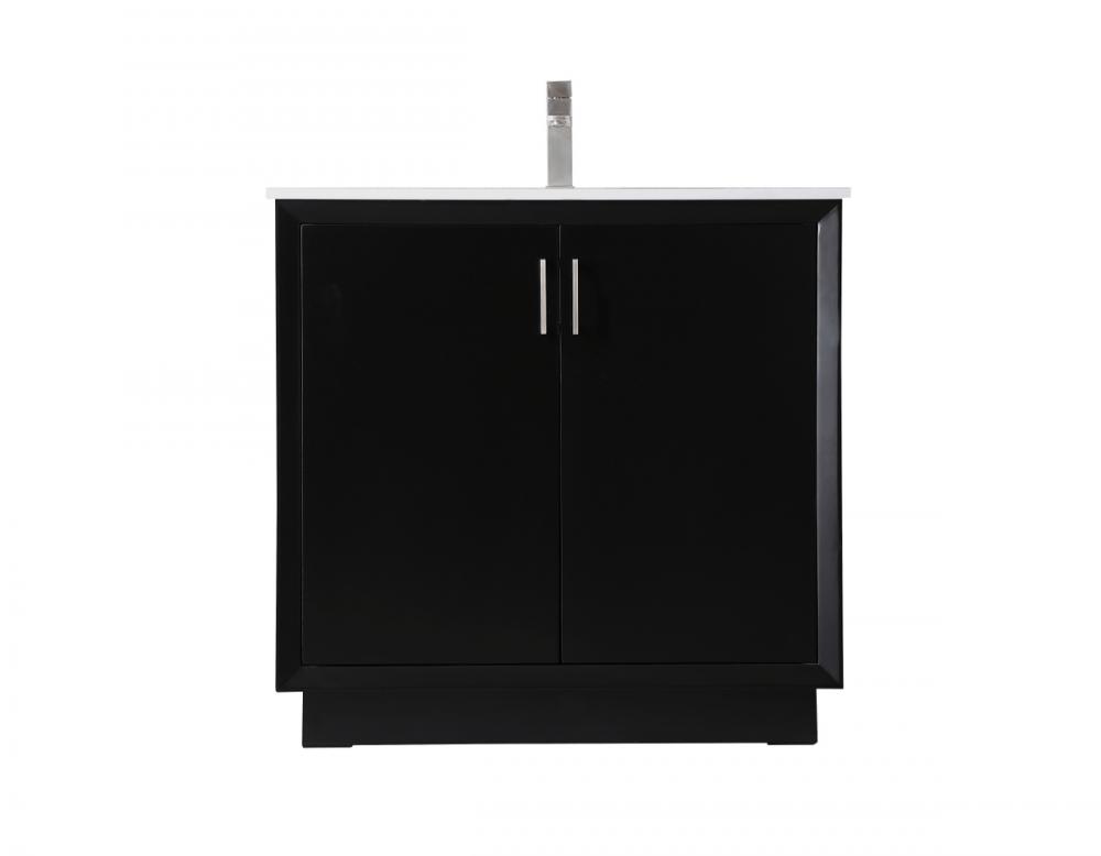 Vanity Cabinet 2Dr 36&#34;W x 22&#34;D x 35&#34;H black
