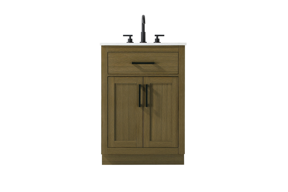 Alden 24 inch Single Bathroom Vanity in Chestnut Brown