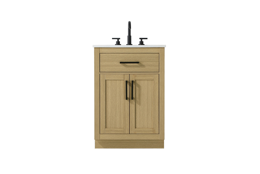 Vanity Cabinet 2Dr1Dw 24&#34;W x 22&#34;D x 35&#39;&#39;H Honey Brown