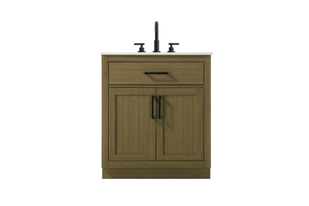 Alden 30 inch Single Bathroom Vanity in Chestnut Brown