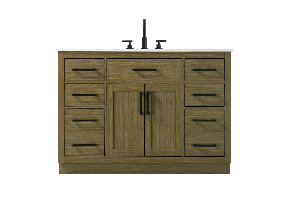 Alden 48 inch Single Bathroom Vanity in Chestnut Brown