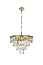 Elegant 1060D20SG - Josephine 20 inch Round Chandelier in Satin Gold